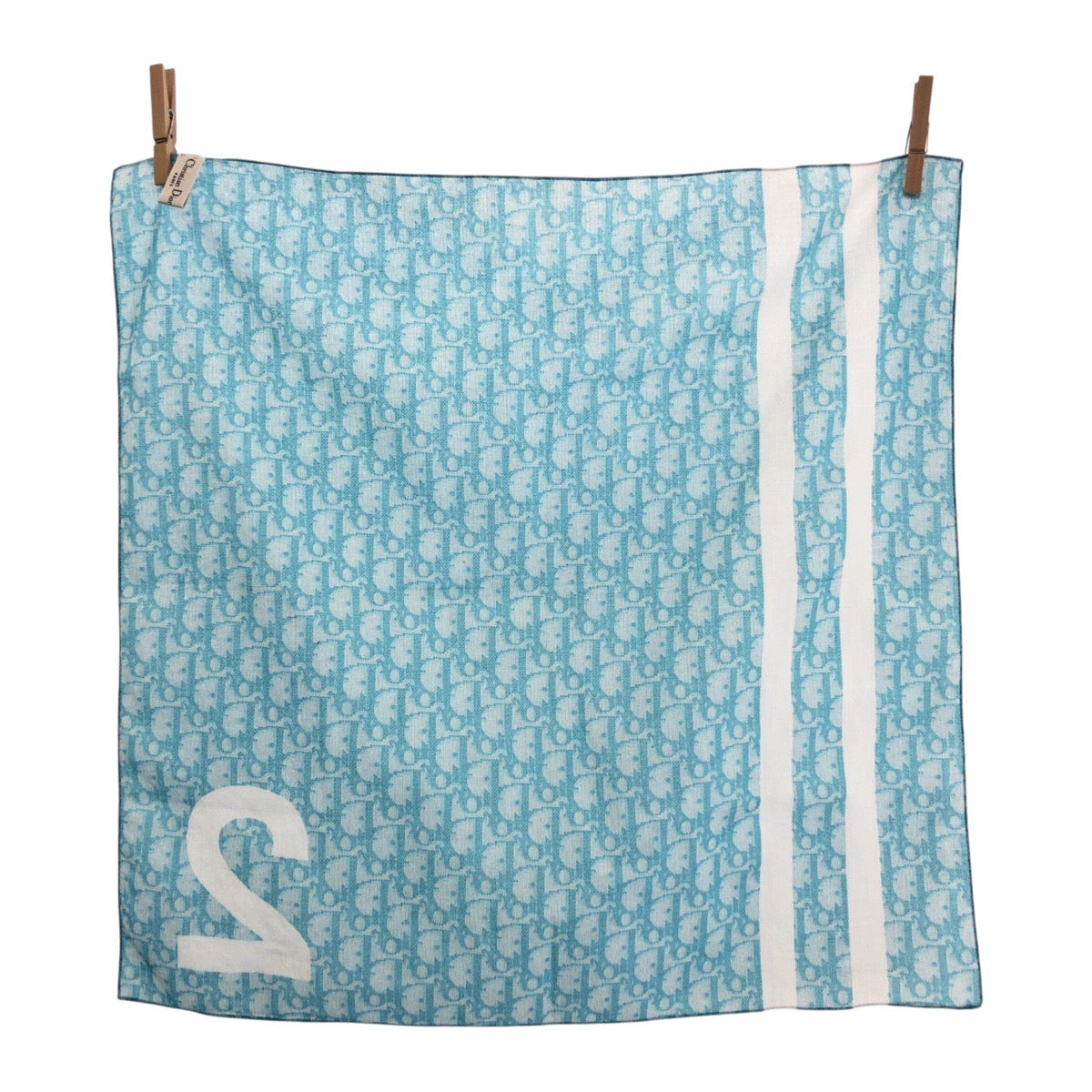 23186
Dior ディオール トロッター ブルー ライトブルー コットン スカーフ バンダナ レディース SA21