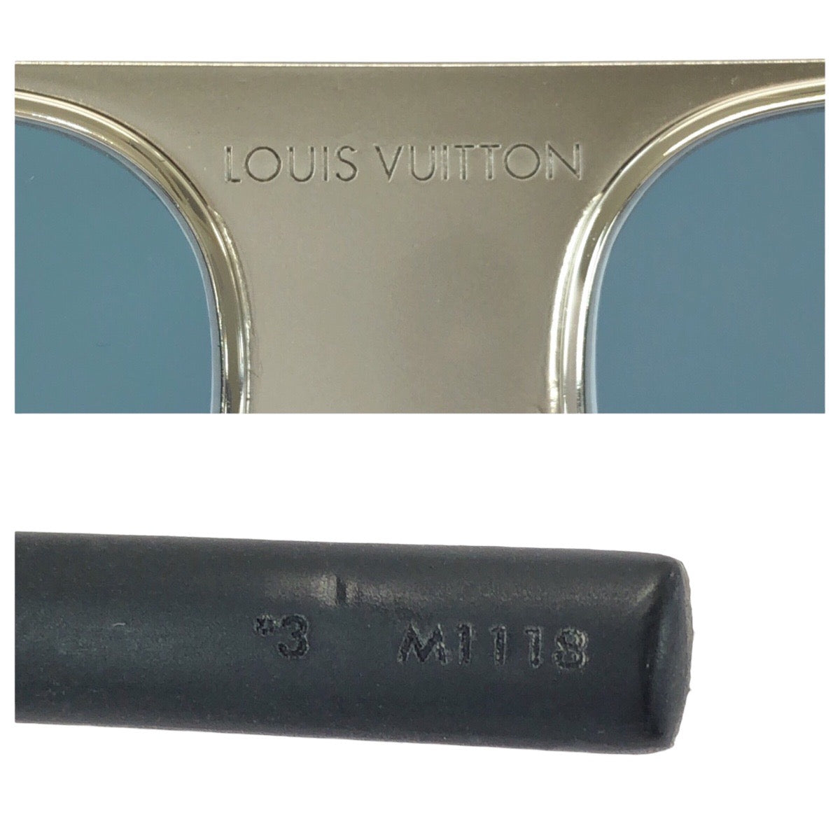 23188
LOUIS VUITTON ルイヴィトン モノグラム パシフィック ブルー ブラック シルバー金具 メタル Z2339E 9SL 58◻︎14 145 サングラス メガネ 男女兼用 ティアドロップ メンズ A42