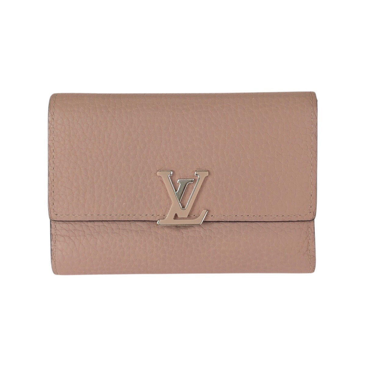 23191
LOUIS VUITTON ルイヴィトン ポルトフォイユ カプシーヌ コンパクト ピンク シルバー金具 レザー M62156 折財布 コンパクトウォレット レディース ABP30