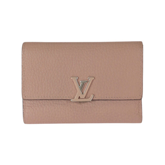 23191
LOUIS VUITTON ルイヴィトン ポルトフォイユ カプシーヌ コンパクト ピンク シルバー金具 レザー M62156 折財布 コンパクトウォレット レディース ABP30