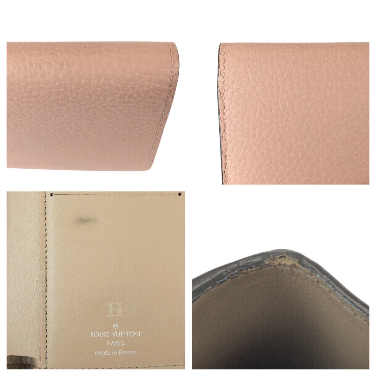 23191
LOUIS VUITTON ルイヴィトン ポルトフォイユ カプシーヌ コンパクト ピンク シルバー金具 レザー M62156 折財布 コンパクトウォレット レディース ABP30