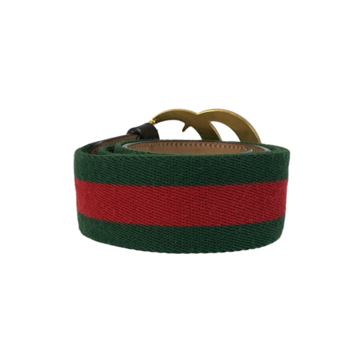 23196
GUCCI グッチ シェリーライン GGマーモント 90cm/36インチ グリーン レッド ゴールド金具 キャンバス / レザー 409416 ベルト 男女兼用 メンズ ABP36