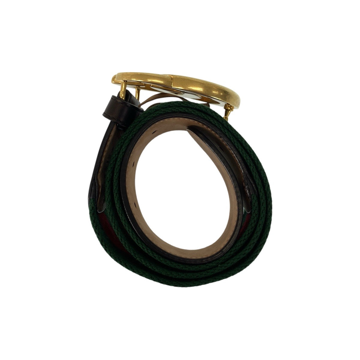 23196
GUCCI グッチ シェリーライン GGマーモント 90cm/36インチ グリーン レッド ゴールド金具 キャンバス / レザー 409416 ベルト 男女兼用 メンズ ABP36