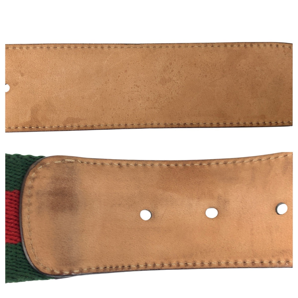 23196
GUCCI グッチ シェリーライン GGマーモント 90cm/36インチ グリーン レッド ゴールド金具 キャンバス / レザー 409416 ベルト 男女兼用 メンズ ABP36