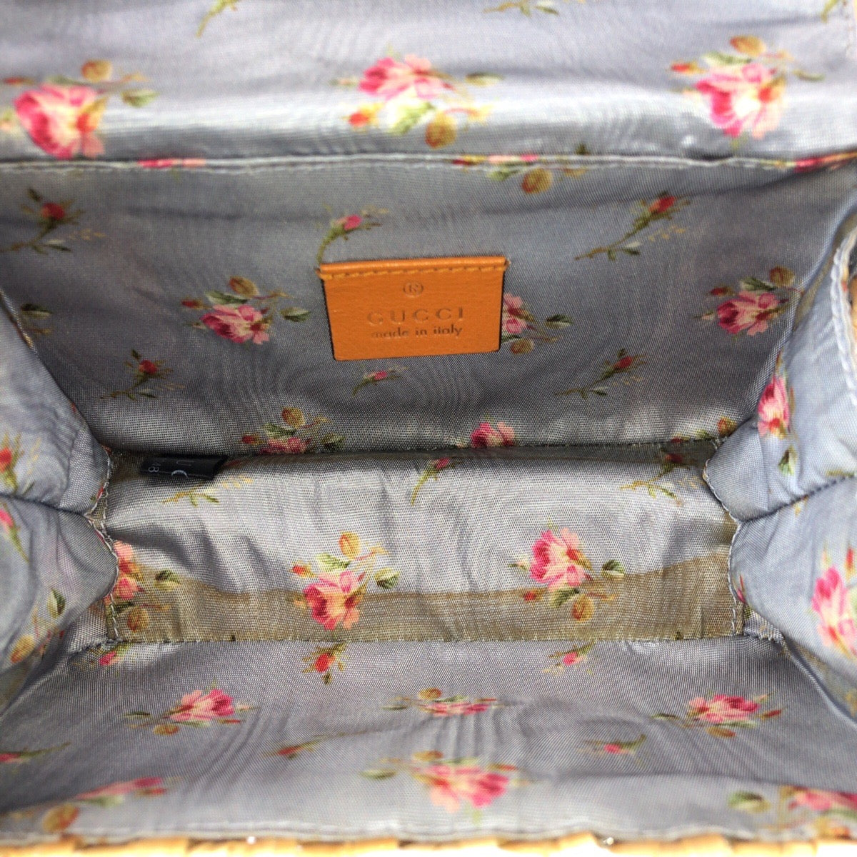 23198
GUCCI グッチ ウィッカー ベージュ ゴールド金具 ラタン 524829 チェーンショルダーバッグ ポシェット レディース A98