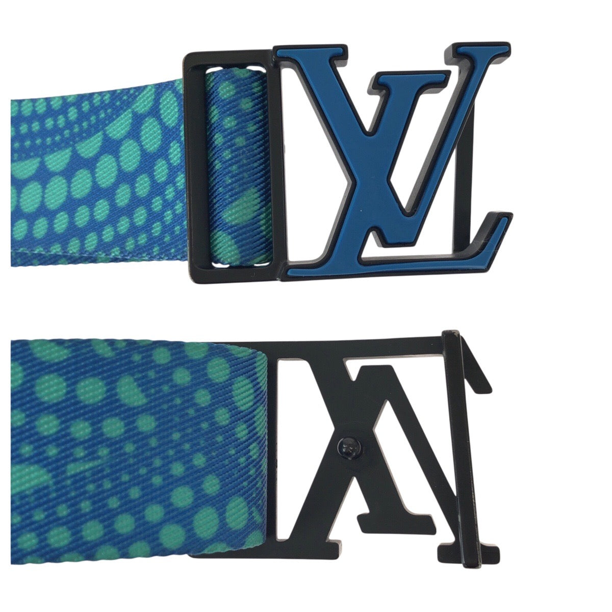 23199
LOUIS VUITTON ルイヴィトン サンチュール LV ウェビング 草間彌生 ブルー ブラック ナイロン / コットン / テキスタイル M0671Z ベルト 男女兼用 メンズ ABP50