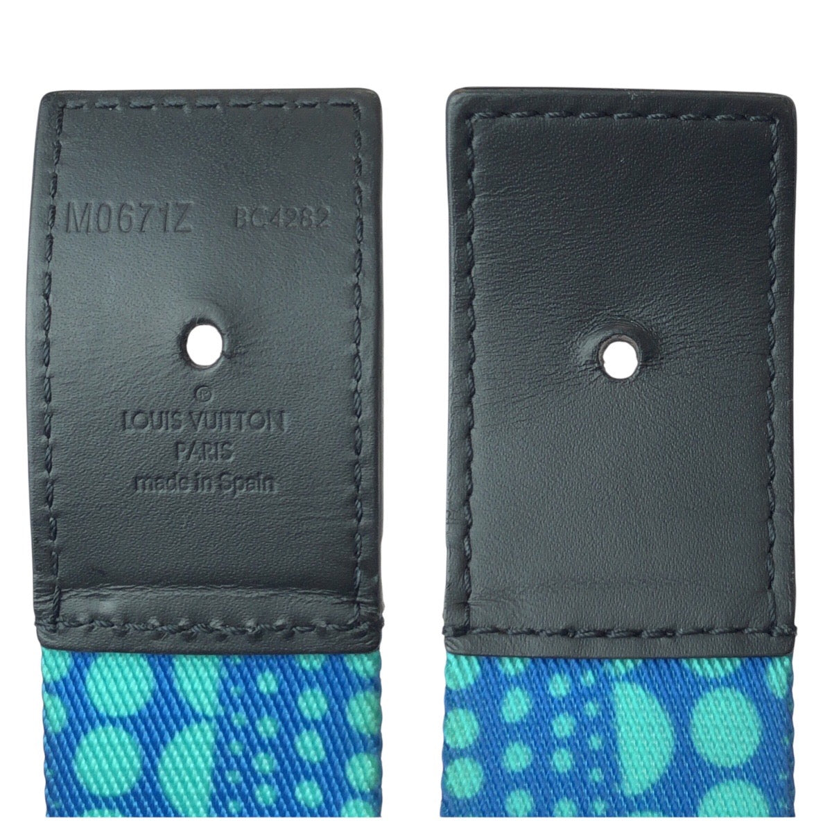 23199
LOUIS VUITTON ルイヴィトン サンチュール LV ウェビング 草間彌生 ブルー ブラック ナイロン / コットン / テキスタイル M0671Z ベルト 男女兼用 メンズ ABP50