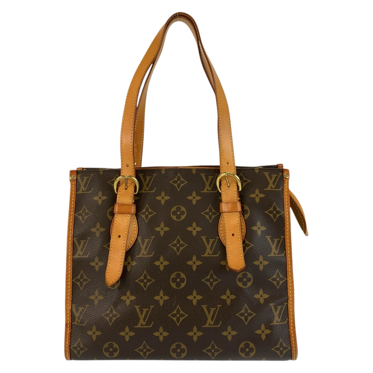 23200
LOUIS VUITTON ルイヴィトン モノグラム ポパンクール オ ブラウン ゴールド金具 PVC / レザー M40007 トートバッグ ハンドバッグ レディース ABP84