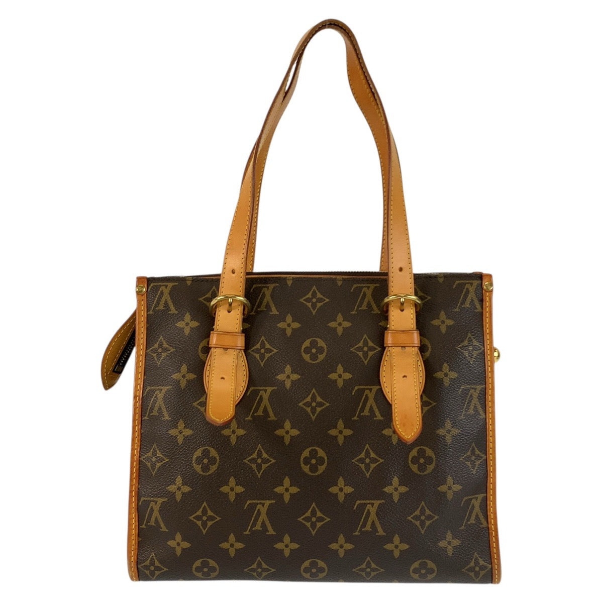 23200
LOUIS VUITTON ルイヴィトン モノグラム ポパンクール オ ブラウン ゴールド金具 PVC / レザー M40007 トートバッグ ハンドバッグ レディース ABP84