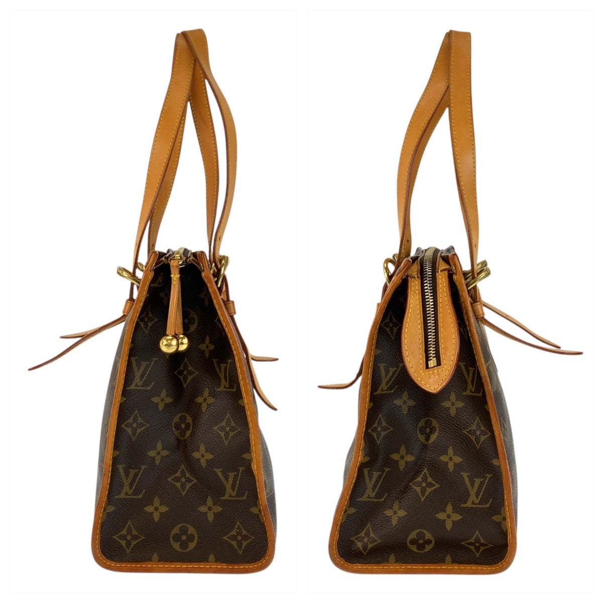 23200
LOUIS VUITTON ルイヴィトン モノグラム ポパンクール オ ブラウン ゴールド金具 PVC / レザー M40007 トートバッグ ハンドバッグ レディース ABP84