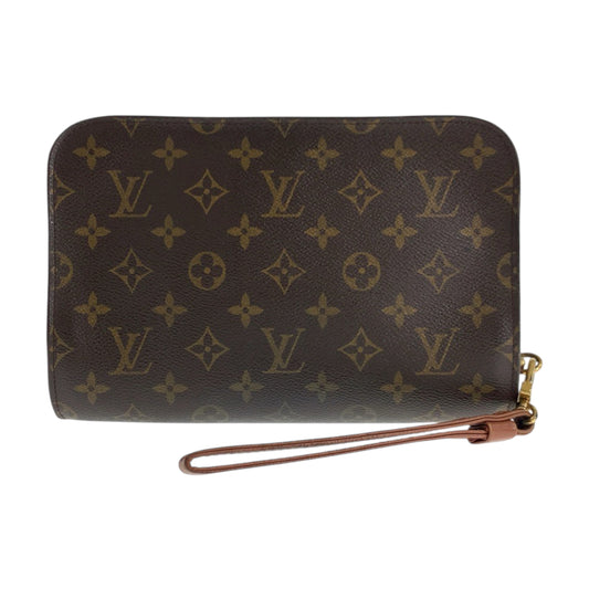 23204
LOUIS VUITTON ルイヴィトン モノグラム オルセー ブラウン ゴールド金具 PVC / レザー M51790 クラッチバッグ セカンドバッグ メンズ B21