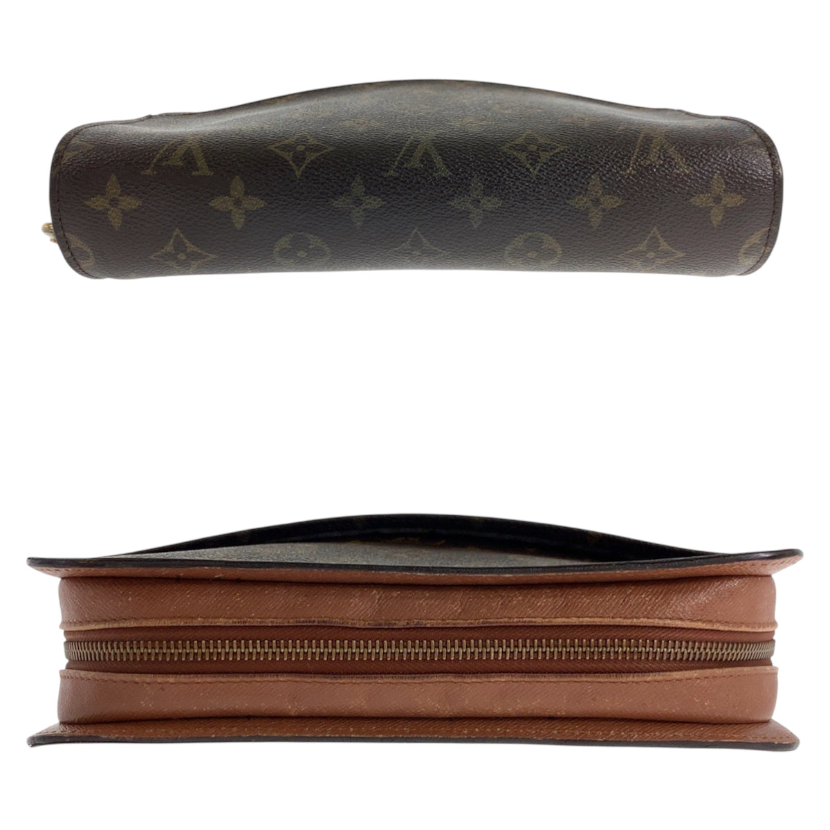 23204
LOUIS VUITTON ルイヴィトン モノグラム オルセー ブラウン ゴールド金具 PVC / レザー M51790 クラッチバッグ セカンドバッグ メンズ B21