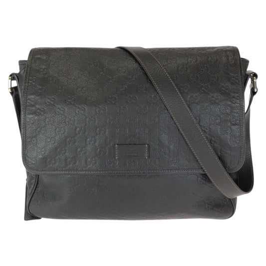 23206
GUCCI グッチ グッチシマ ダークブラウン シルバー金具 レザー 223665 ショルダーバッグ メッセンジャーバッグ メンズ ABP52