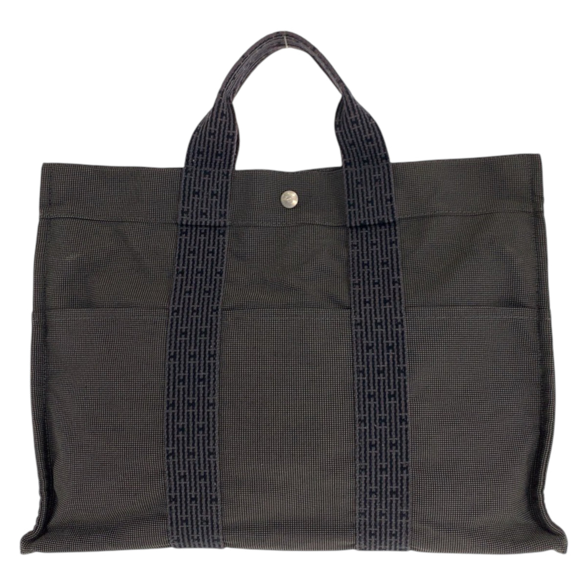 23208
HERMES エルメス エールラインMM グレー シルバー金具 ポリアミド / ポリエステル トートバッグ ハンドバッグ レディース ABP21