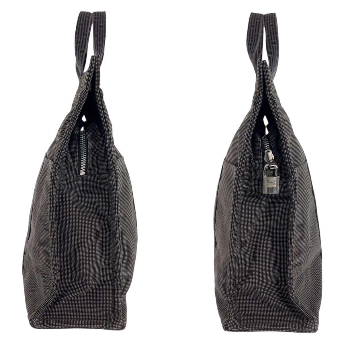 23208
HERMES エルメス エールラインMM グレー シルバー金具 ポリアミド / ポリエステル トートバッグ ハンドバッグ レディース ABP21