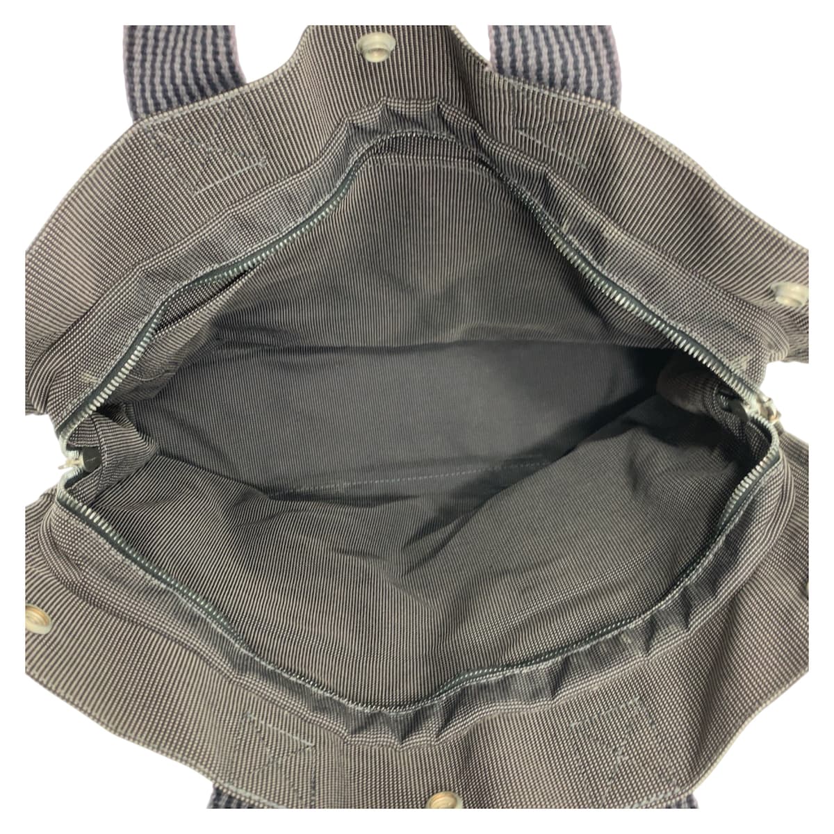 23208
HERMES エルメス エールラインMM グレー シルバー金具 ポリアミド / ポリエステル トートバッグ ハンドバッグ レディース ABP21