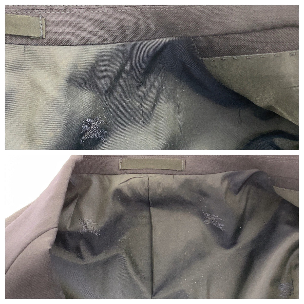 23209
Burberrys バーバリーズ ネイビー ゴールド金具 ウール テーラードジャケット レディース ABP8