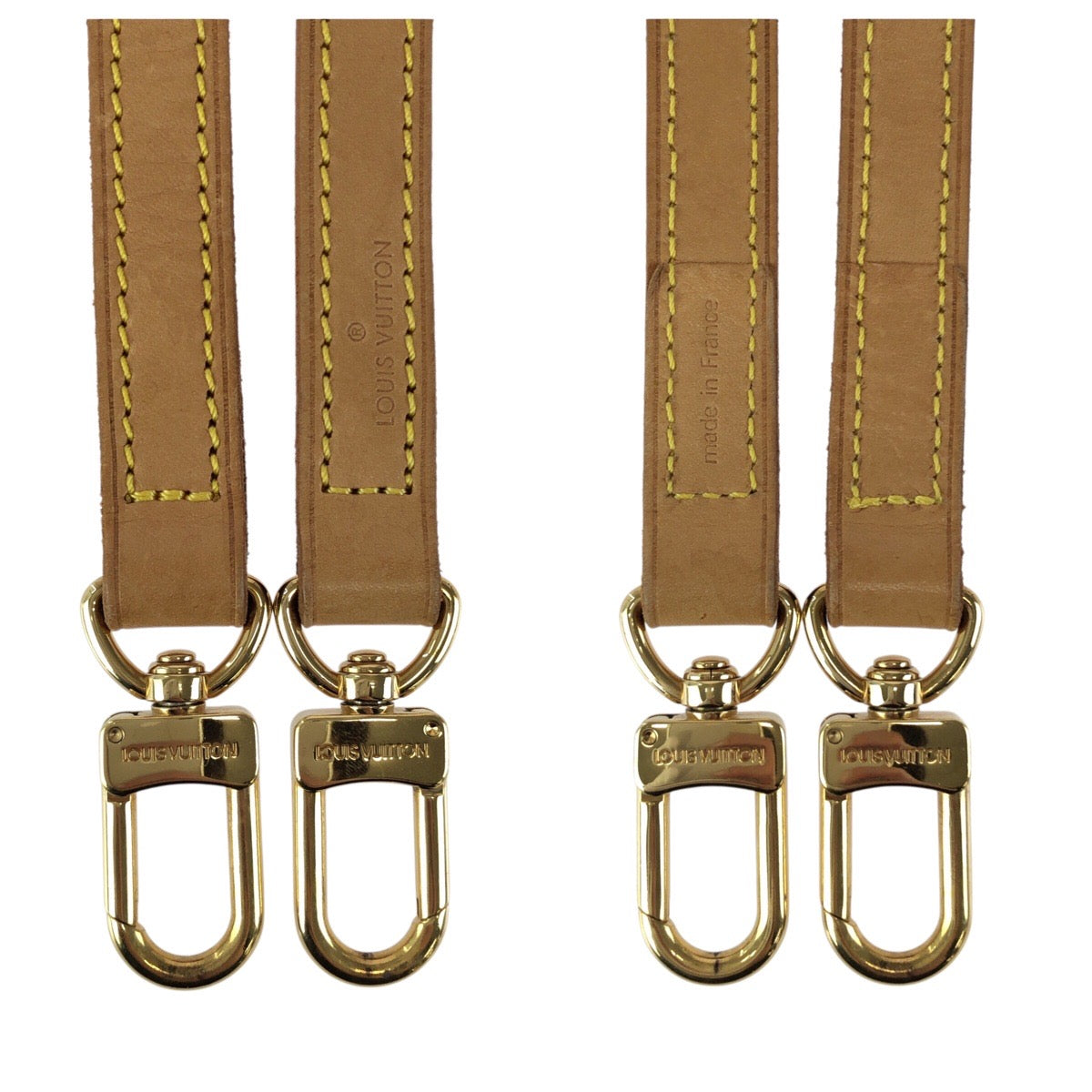 23210
LOUIS VUITTON ルイヴィトン ベージュ ブラウン ゴールド金具 レザー ショルダーストラップ レディース ABP23