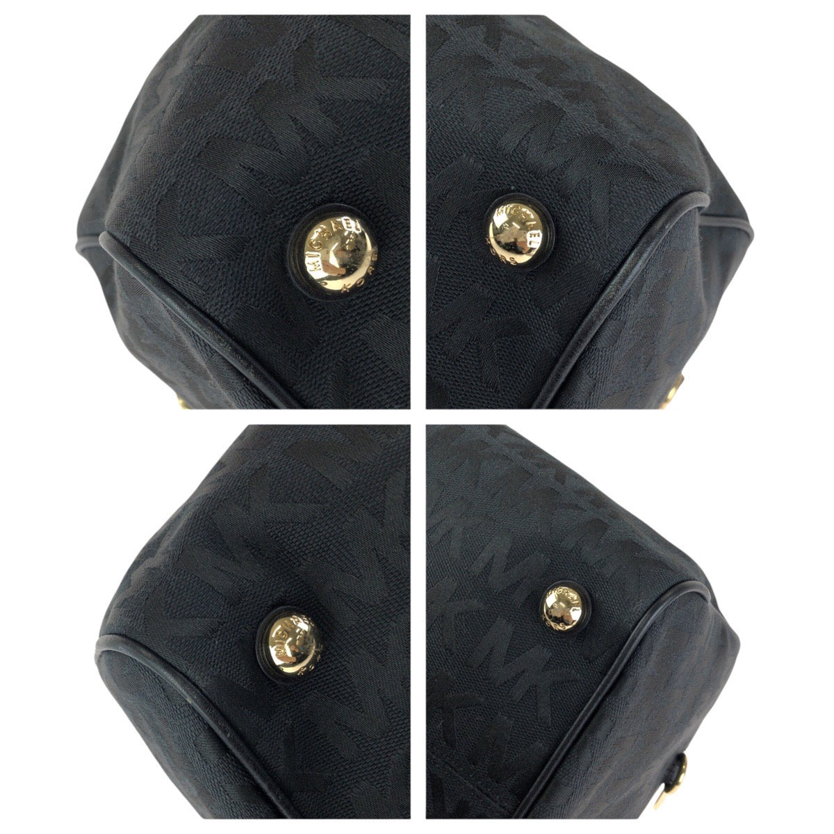 23218
Michael Kors マイケルコース 2way ブラック 黒 ゴールド金具 キャンバス / レザー 35F6GGYS3J トートバッグ ミニボストンバッグ ショルダーバッグ レディース A16