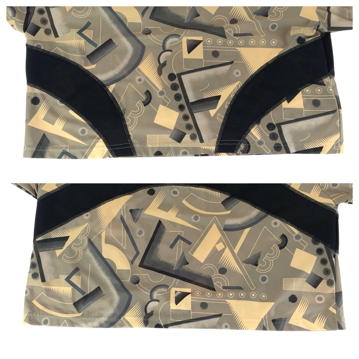 23221
FENDI フェンディ スポーツウェア サイズS カーキ ブラック ポリエステル FAF318 半袖Ｔシャツ レディース A36