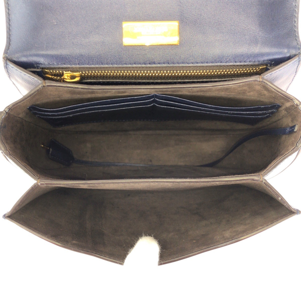 23222
Michael Kors マイケルコース ２way ネイビー ゴールド金具 レザー ショルダーバッグ ハンドバッグ レディース AB6
