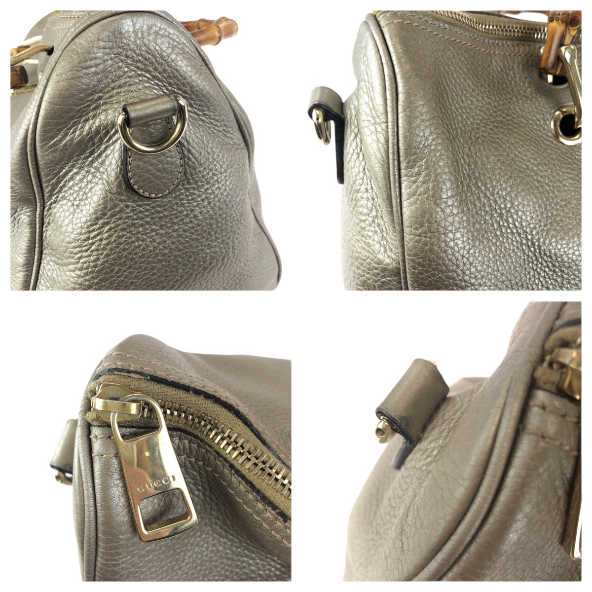 23223
GUCCI グッチ バンブー ショッパー ２way シャンパンゴールド ゴールド金具 レザー 353124 ショルダーバッグ ミニボストンバッグ レディース ABP58