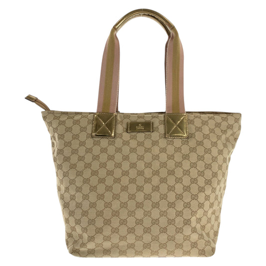 23224
GUCCI グッチ シェリーライン ベージュ ゴールド GGキャンバス 131231 トートバッグ ショルダーバッグ レディース ABP35