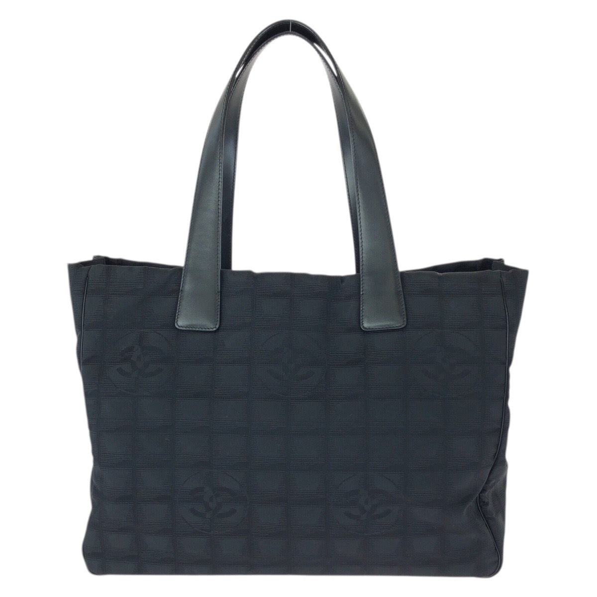23225
CHANEL シャネル ヴィンテージ ニュートラベルライン MM ブラック 黒 ゴールド金具 ナイロン / レザー トートバッグ ショルダーバッグ レディース ABP52