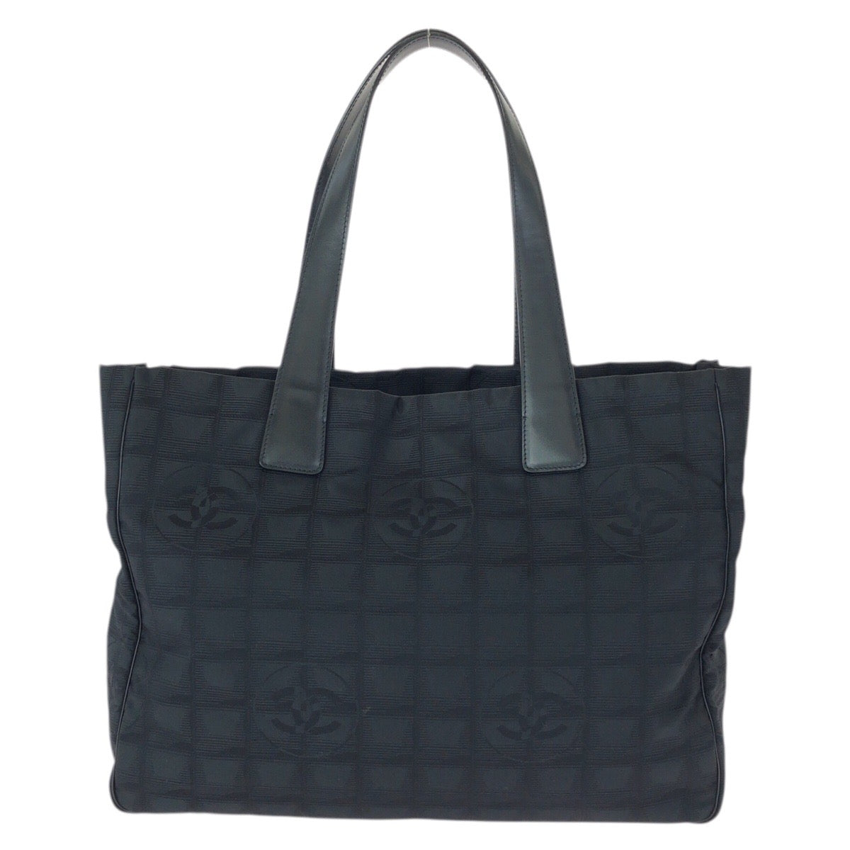 23225
CHANEL シャネル ヴィンテージ ニュートラベルライン MM ブラック 黒 ゴールド金具 ナイロン / レザー トートバッグ ショルダーバッグ レディース ABP52