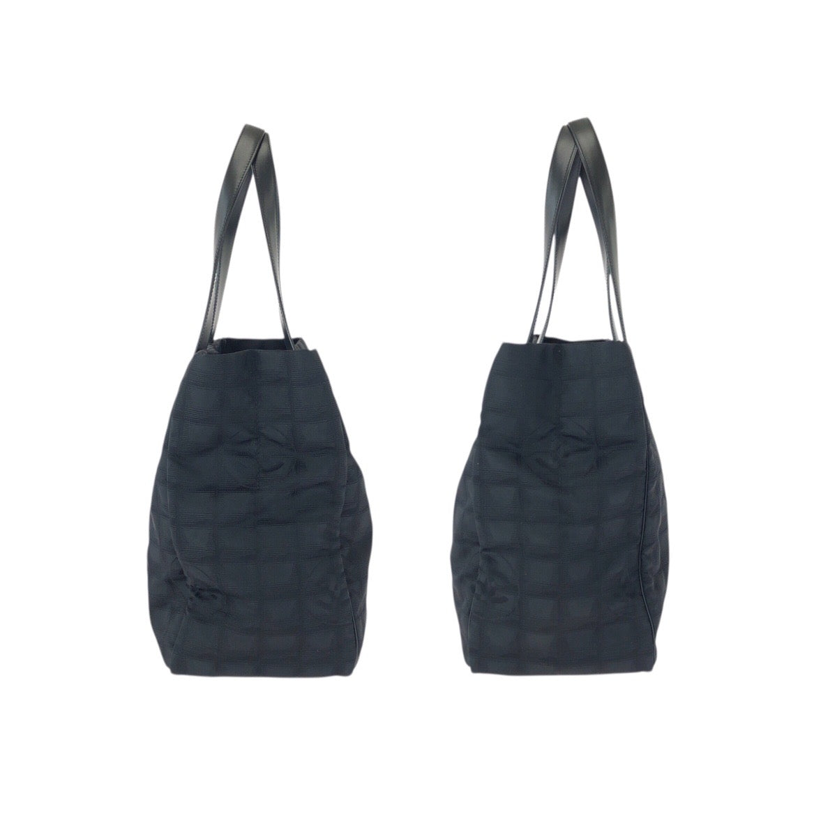 23225
CHANEL シャネル ヴィンテージ ニュートラベルライン MM ブラック 黒 ゴールド金具 ナイロン / レザー トートバッグ ショルダーバッグ レディース ABP52