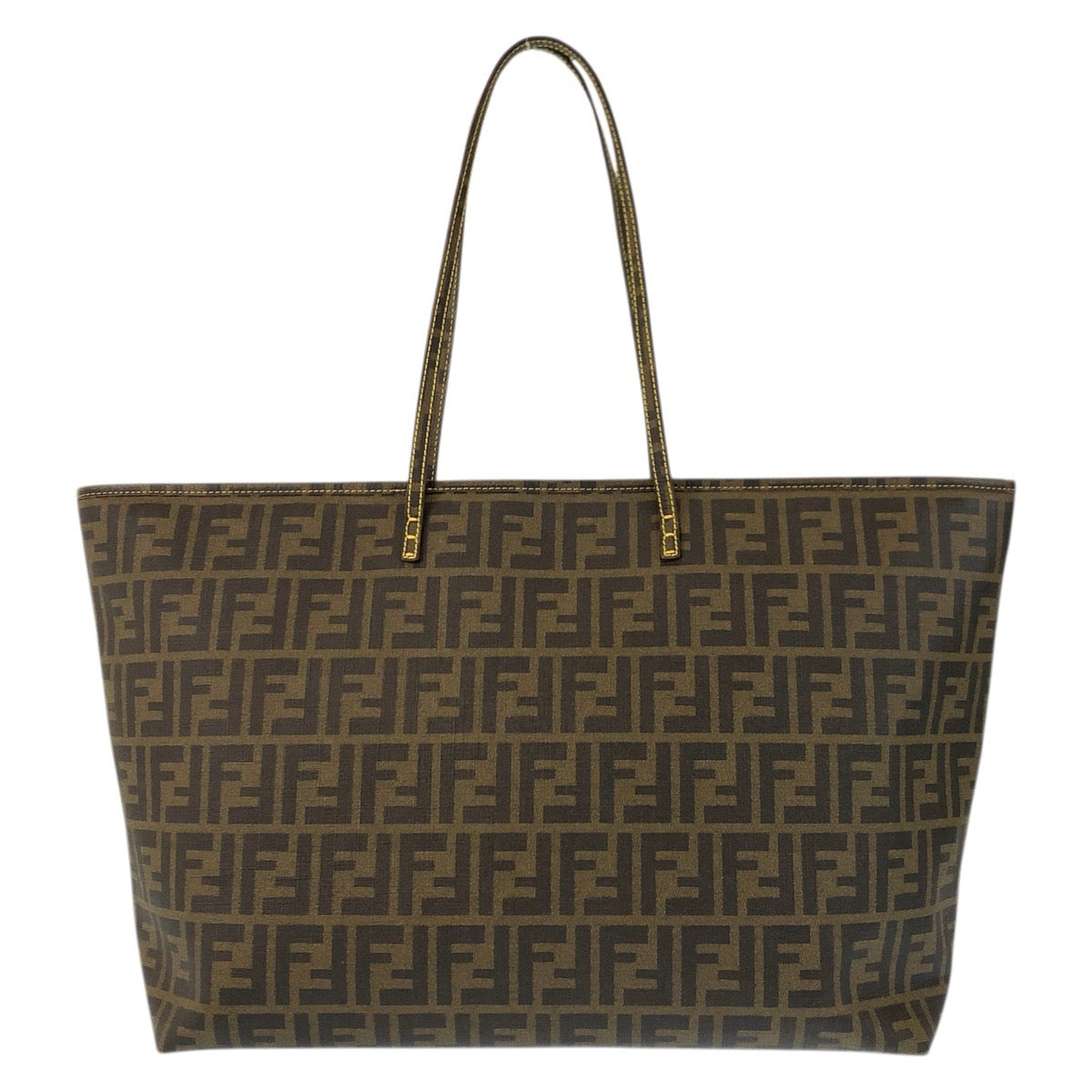 23226
FENDI フェンディ ズッカ ブラウン イエロー ゴールド金具 PVC 8BH199 トートバッグ ショルダーバッグ レディース ABP58