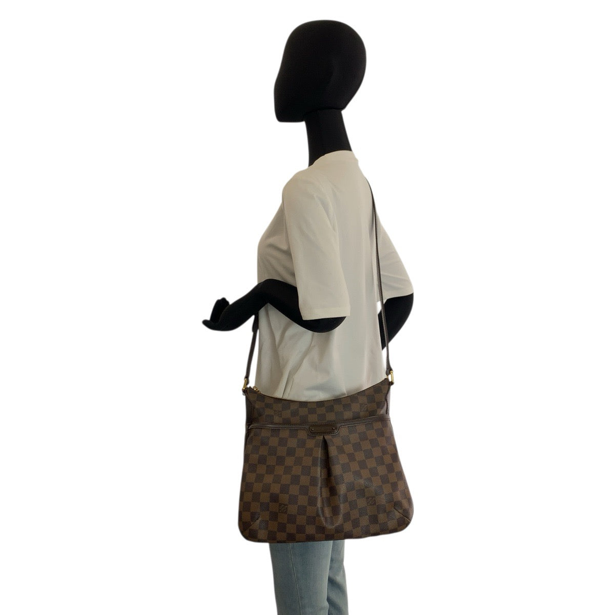 23227
LOUIS VUITTON ルイヴィトン ダミエ ブルームズベリPM ブラウン ゴールド金具 PVC N42251 ショルダーバッグ ポシェット レディース ABP92