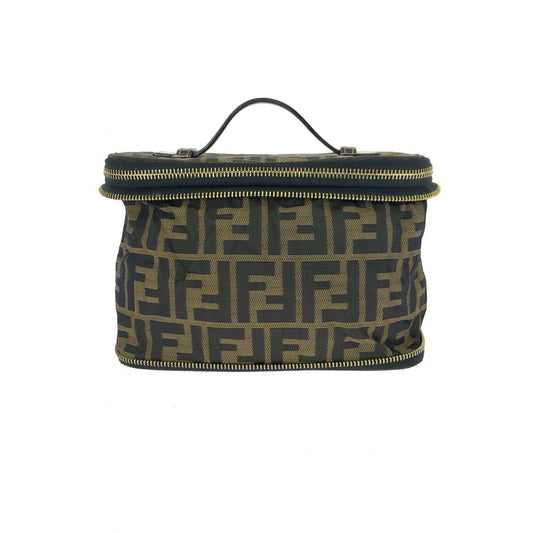23228
FENDI フェンディ ズッカ ブラウン ゴールド金具 キャンバス 26554 ハンドバッグ バニティバッグ 化粧ポーチ レディース AB21