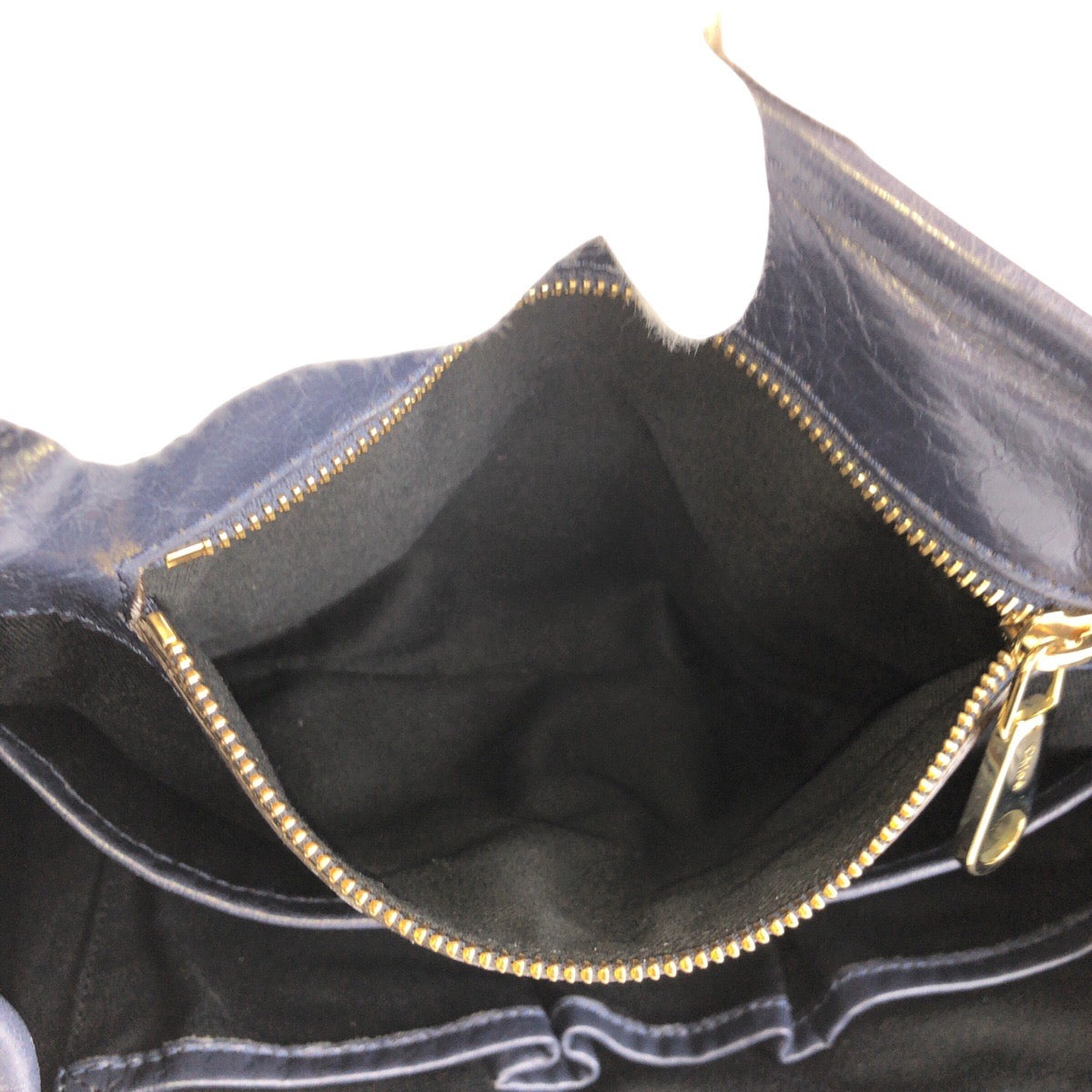 23235
Chloe クロエ ネイビー ブラウン ゴールド金具 レザー 02 12 50 65 トートバッグ ショルダーバッグ レディース ABP28