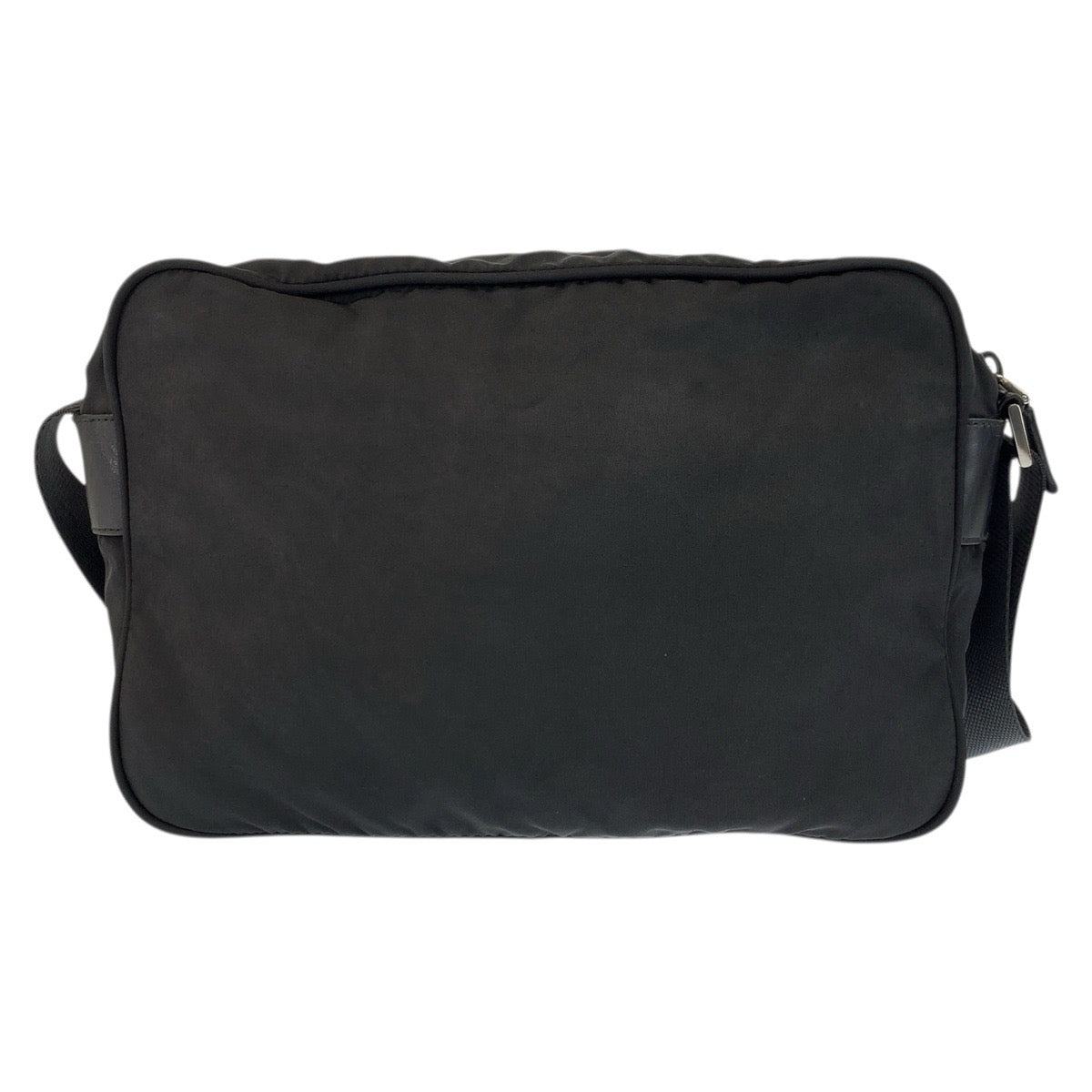 23244
PRADA プラダ テスート 三角ロゴプレート ブラック 黒 シルバー金具 ナイロン ショルダーバッグ ポシェット レディース AB36