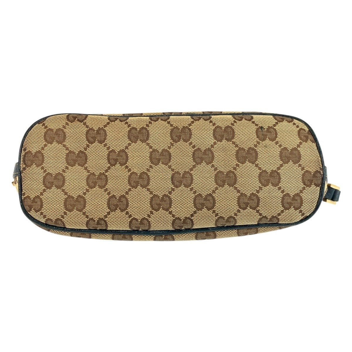 23253
GUCCI グッチ ベージュ ネイビー ゴールド金具 GGキャンバス 07198 ハンドバッグ アクセサリーポーチ レディース AB28