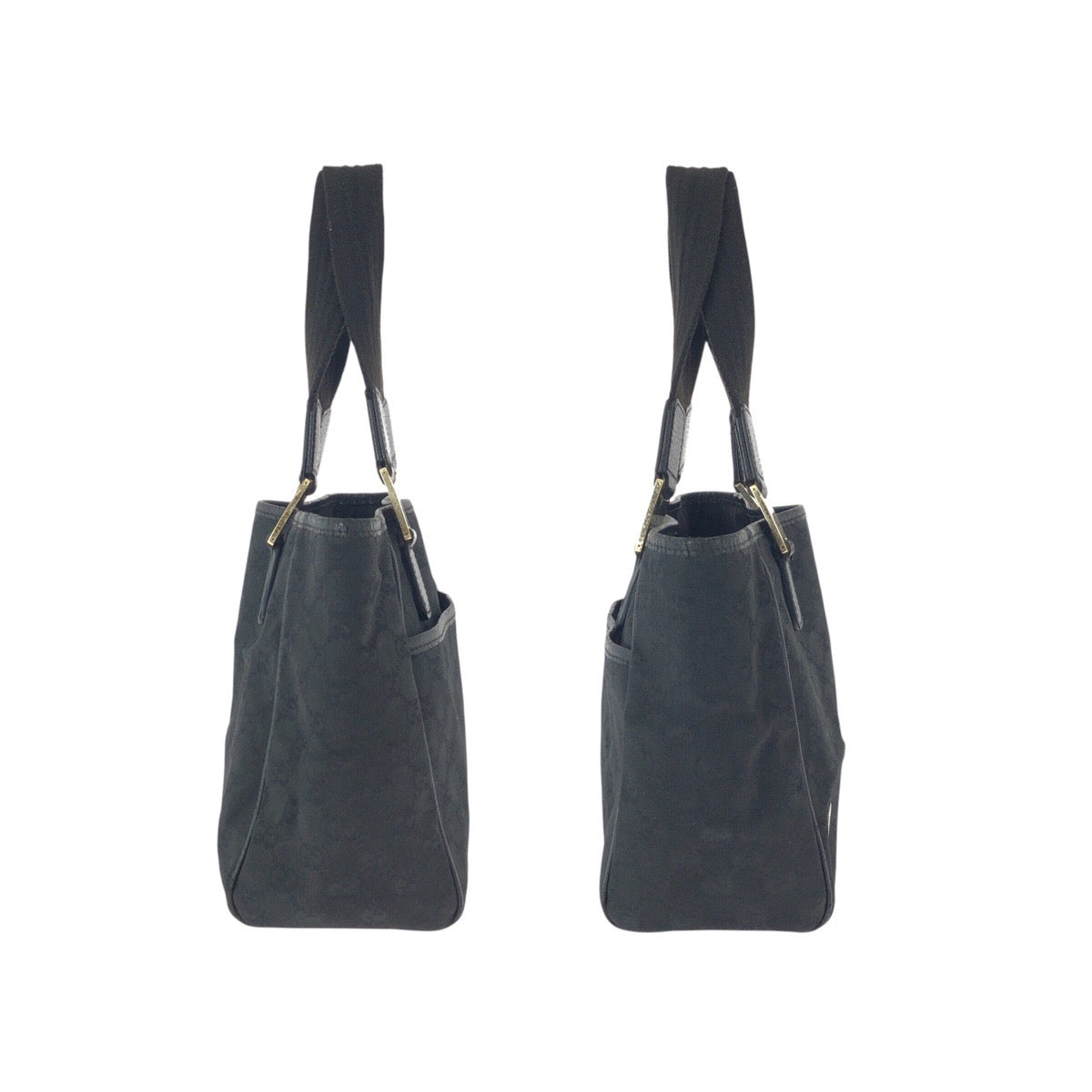 23257
GUCCI グッチ ホースビット ブラック 黒 ゴールド金具 GGキャンバス / レザー 145810 トートバッグ ハンドバッグ レディース AB28