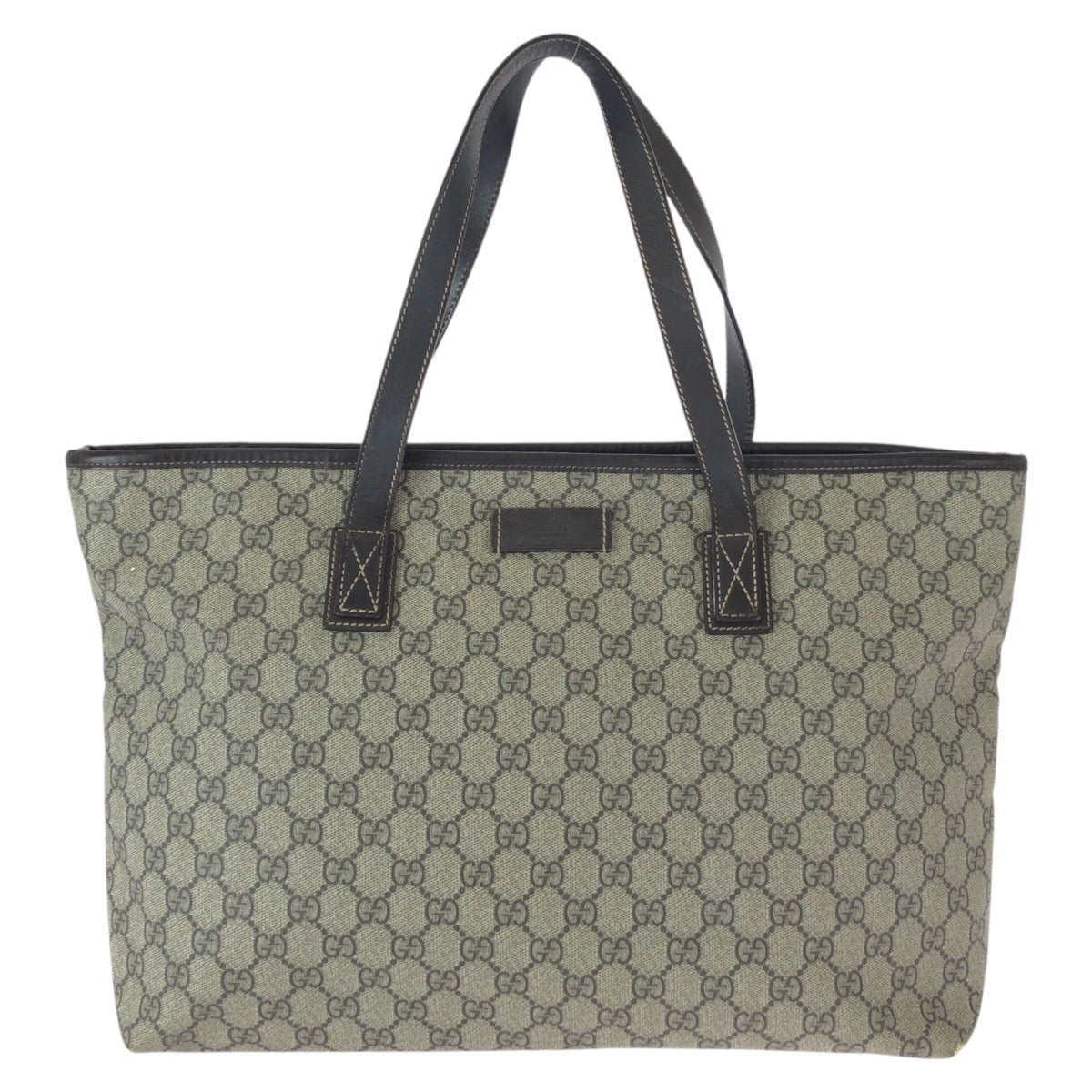 23259
GUCCI グッチ ベージュ ブラウン ゴールド金具 GGスプリームキャンバス / レザー 211137 トートバッグ ショルダーバッグ レディース AB28