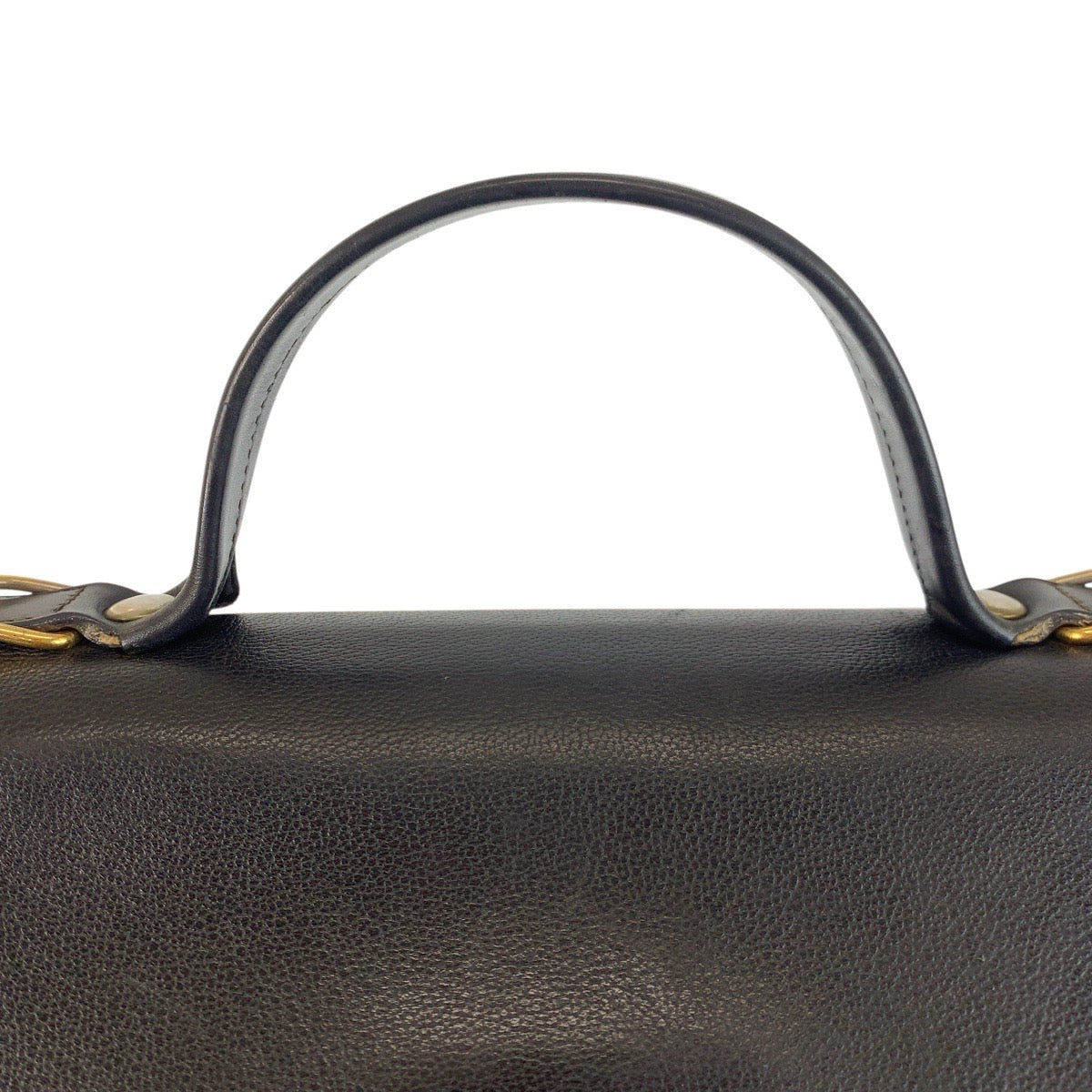 23268
GUCCI グッチ ヴィンテージ オールドグッチ ブラック 黒 ゴールド金具 レザー 000 33 0274 ハンドバッグ ショルダーバッグ 2way レディース ABP35