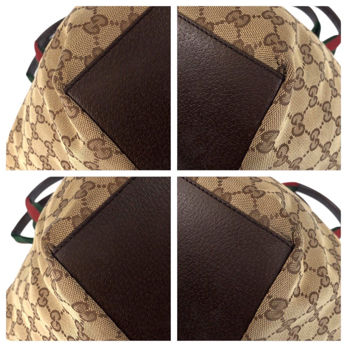23272
GUCCI グッチ シェリーライン ベージュ ブラウン ガンメタ金具 GGキャンバス / レザー 131230 トートバッグ ショルダーバッグ レディース AB35