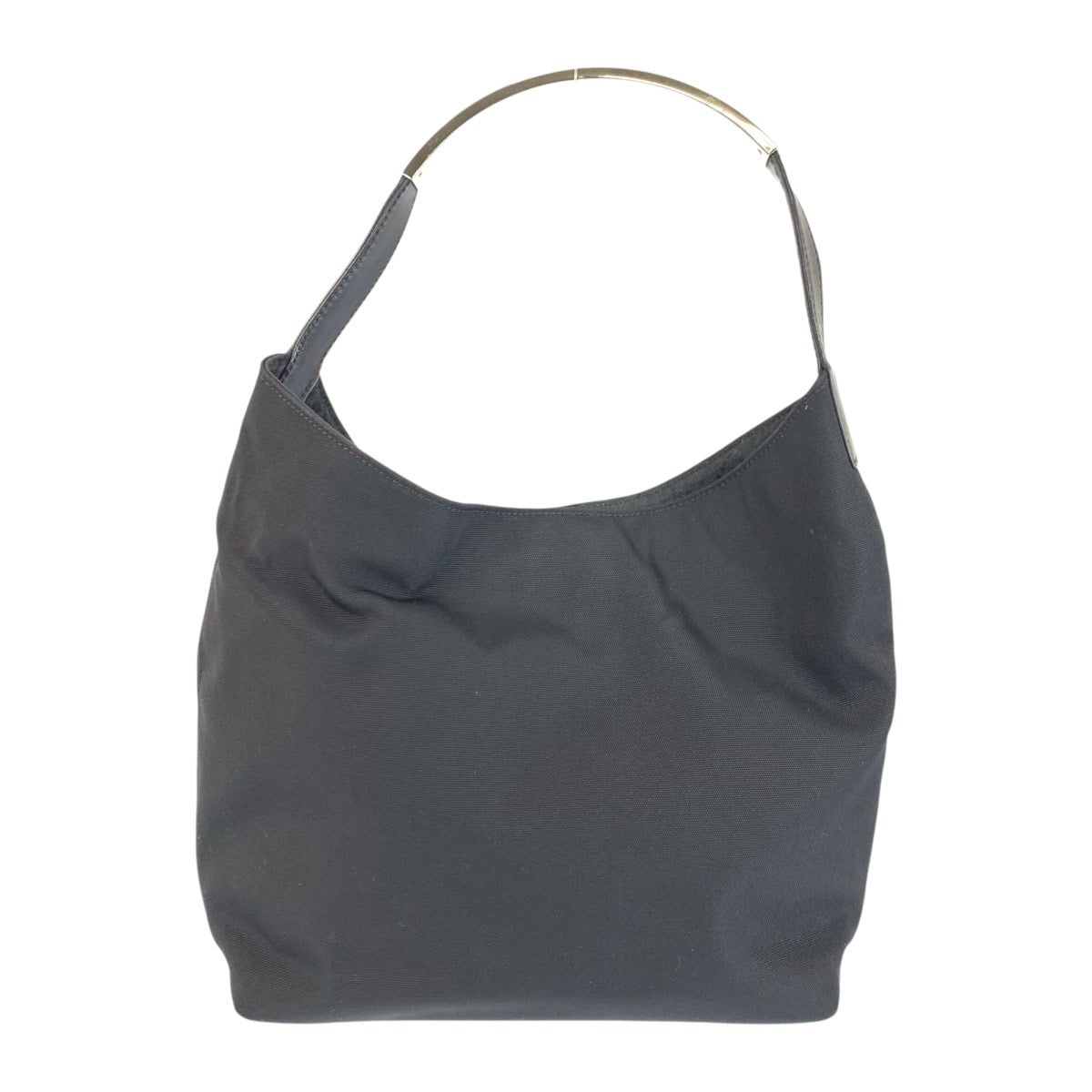 23274
GUCCI グッチ ブラック 黒 シルバー金具 ナイロン / レザー 002 8298 ショルダーバッグ ハンドバッグ レディース ABP28