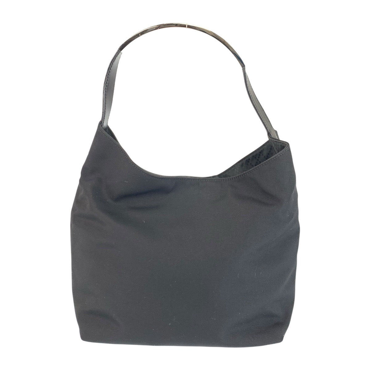 23274
GUCCI グッチ ブラック 黒 シルバー金具 ナイロン / レザー 002 8298 ショルダーバッグ ハンドバッグ レディース ABP28