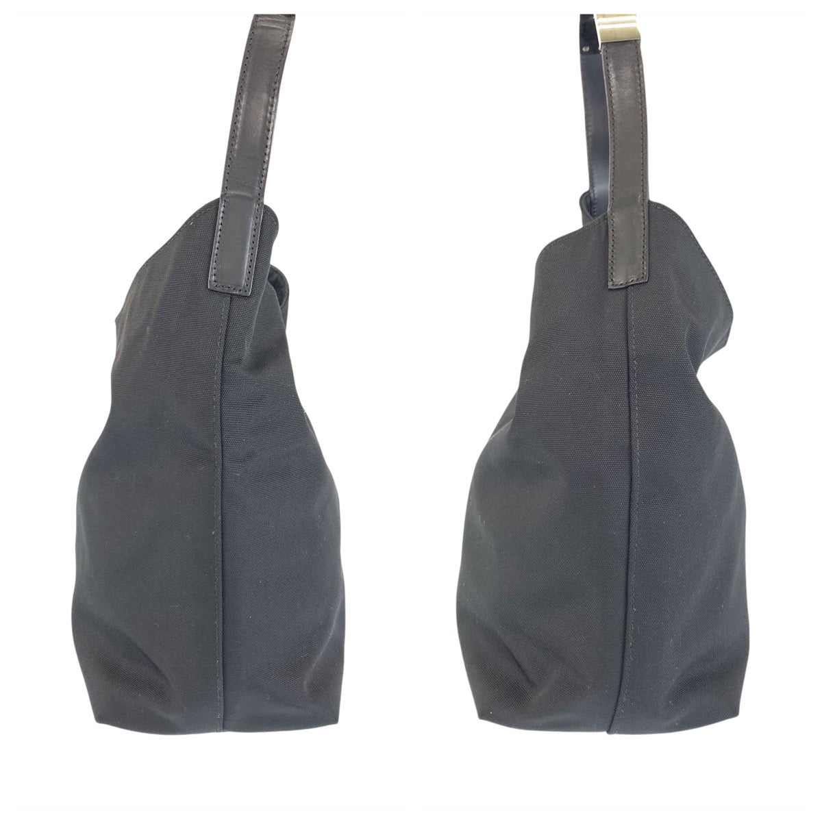 23274
GUCCI グッチ ブラック 黒 シルバー金具 ナイロン / レザー 002 8298 ショルダーバッグ ハンドバッグ レディース ABP28
