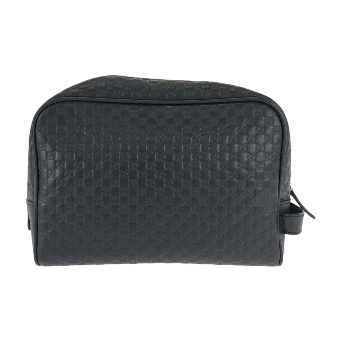 23275
GUCCI グッチ マイクログッチシマ ブラック 黒 シルバー金具 レザー 419775 クラッチバッグ セカンドバッグ メンズ AB28