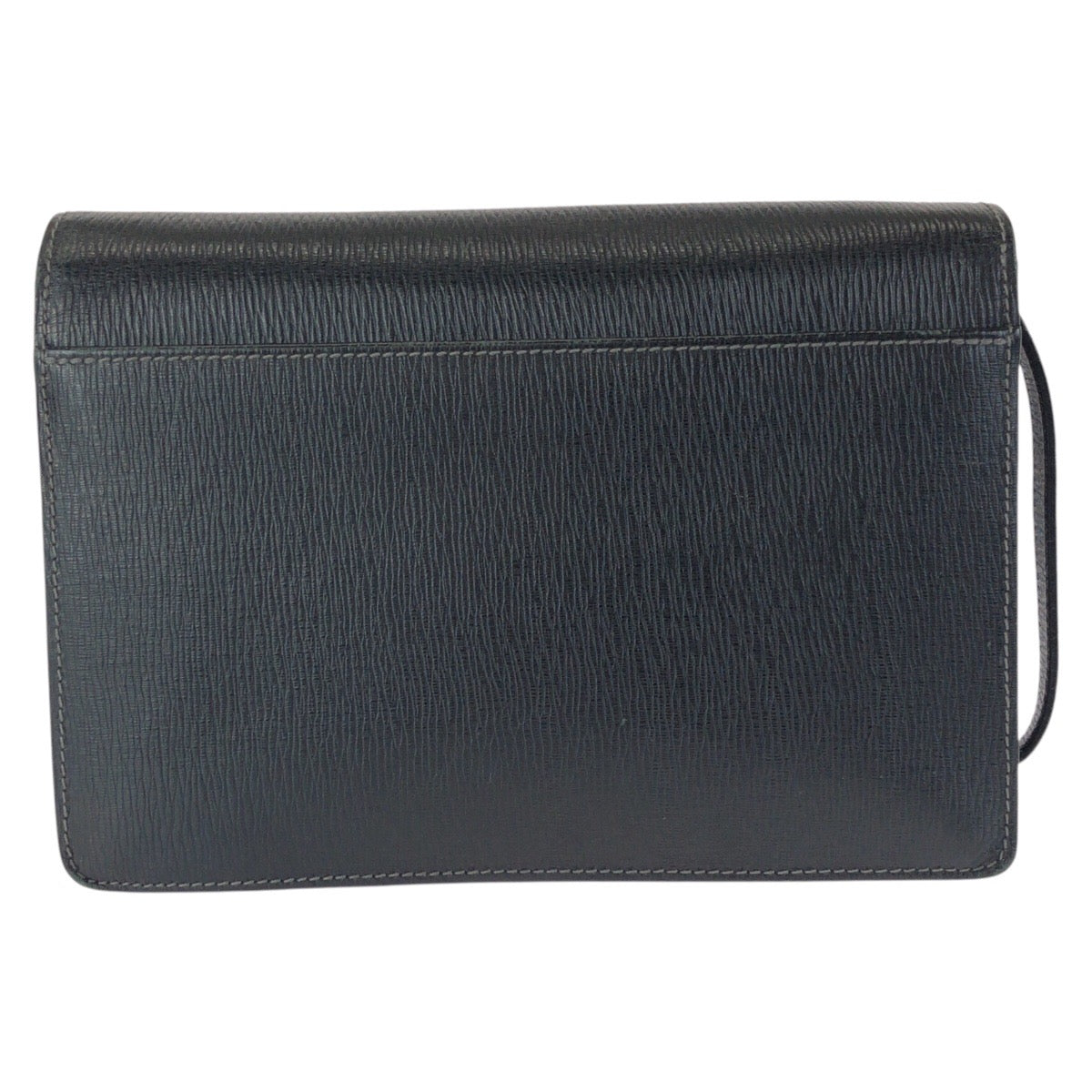 23278
Salvatore Ferragamo サルヴァトーレフェラガモ ダイヤルロック式 ブラック 黒 シルバー金具 レザー クラッチバッグ セカンドバッグ メンズ A28