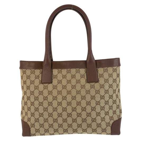 23280
GUCCI グッチ ベージュ ブラウン GGキャンバス / レザー 33890 トートバッグ ショルダーバッグ レディース ABP35