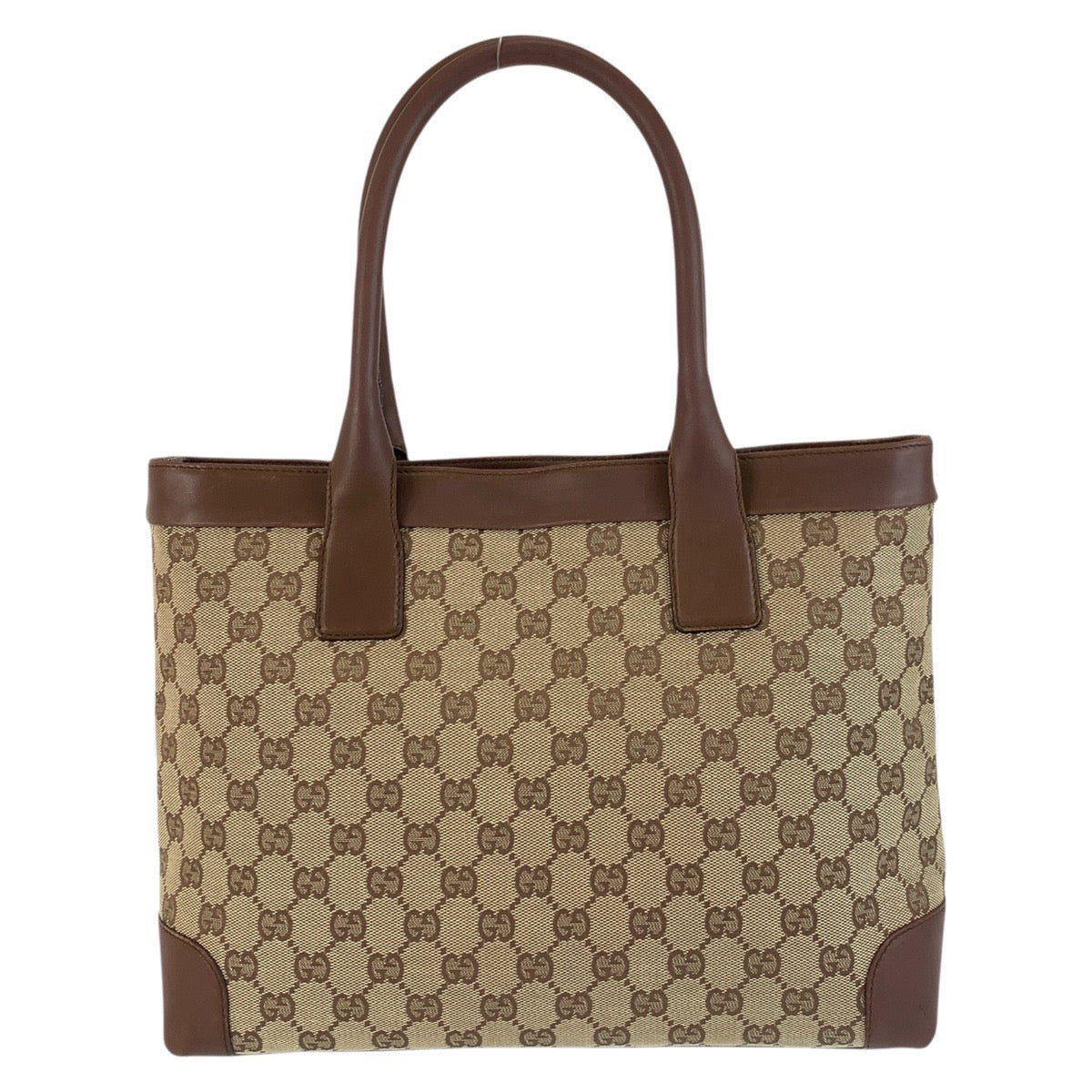 23280
GUCCI Beige Brown GG Canvas / Leather 33890 Tote Bag Shoulder Bag Women's ABP35