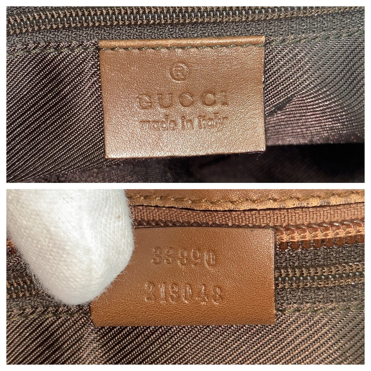 23280
GUCCI Beige Brown GG Canvas / Leather 33890 Tote Bag Shoulder Bag Women's ABP35