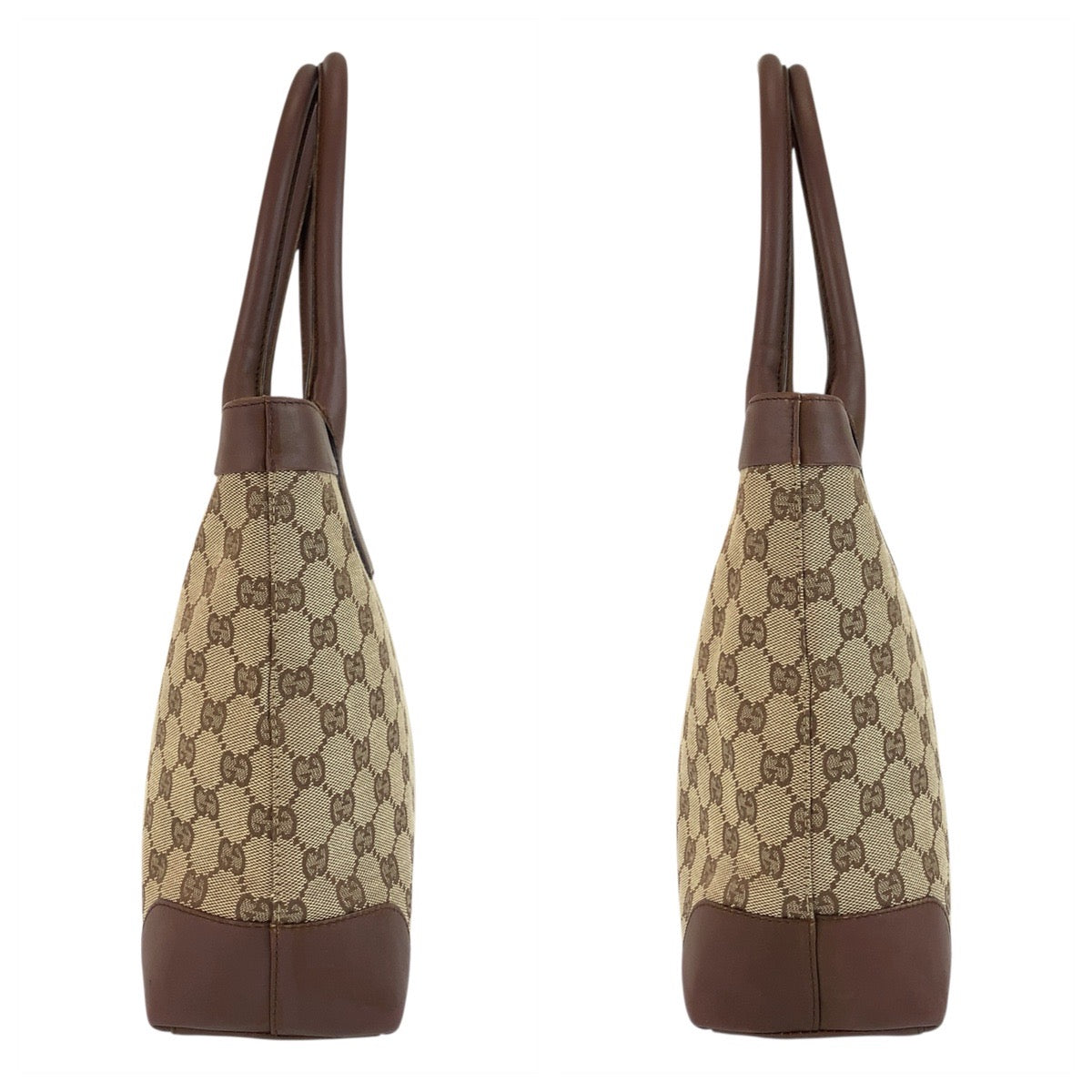 23280
GUCCI Beige Brown GG Canvas / Leather 33890 Tote Bag Shoulder Bag Women's ABP35