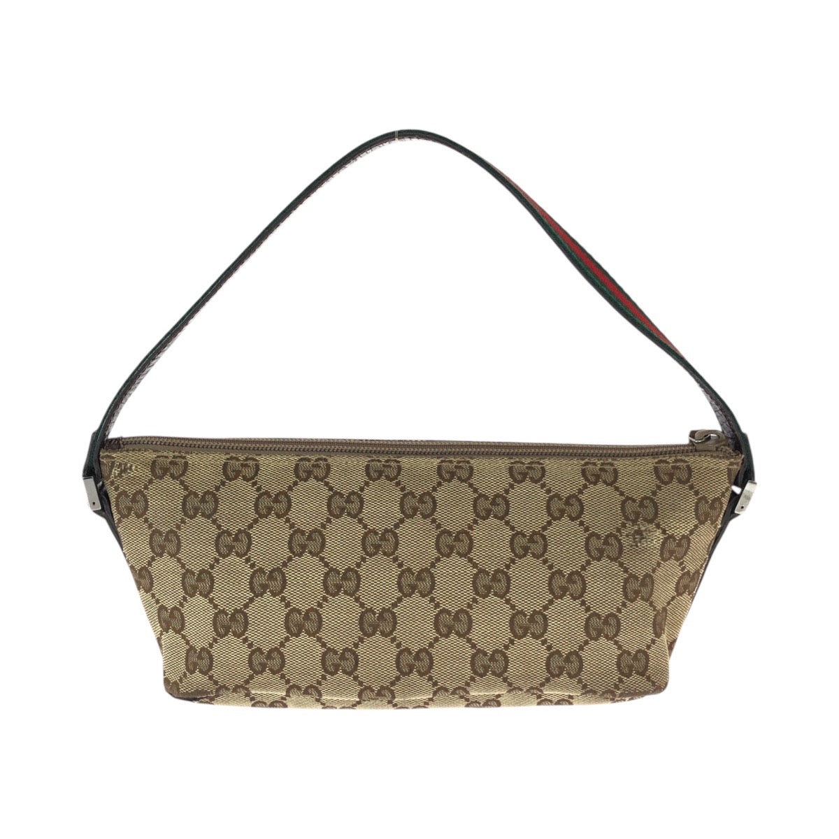 23283
GUCCI グッチ シェリーライン ベージュ シルバー金具 GGキャンバス / レザー 141809 ハンドバッグ アクセサリーポーチ レディース AB28